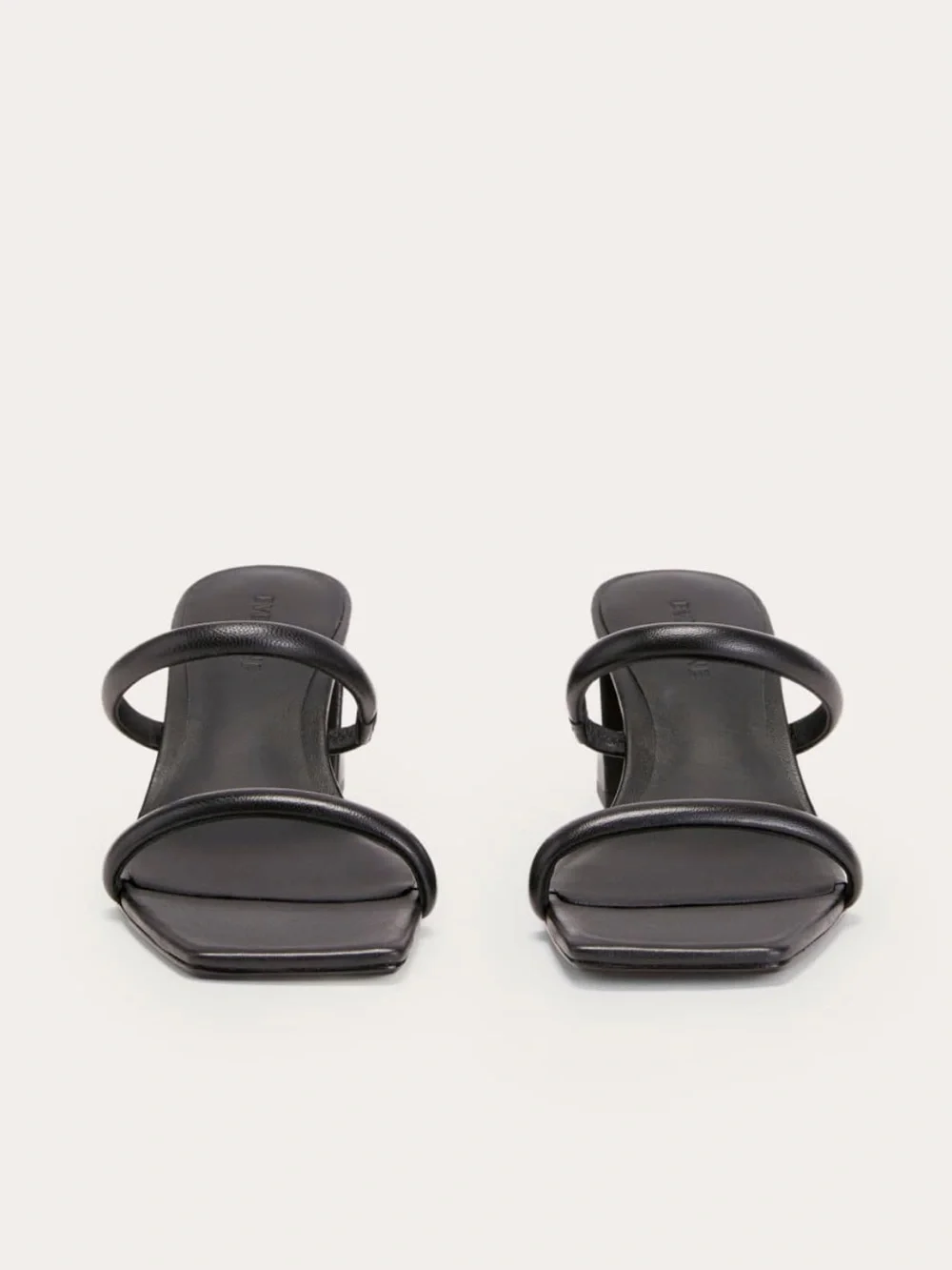 Everlane Shoes 11 Double Strap Heel Sandal Black Leather